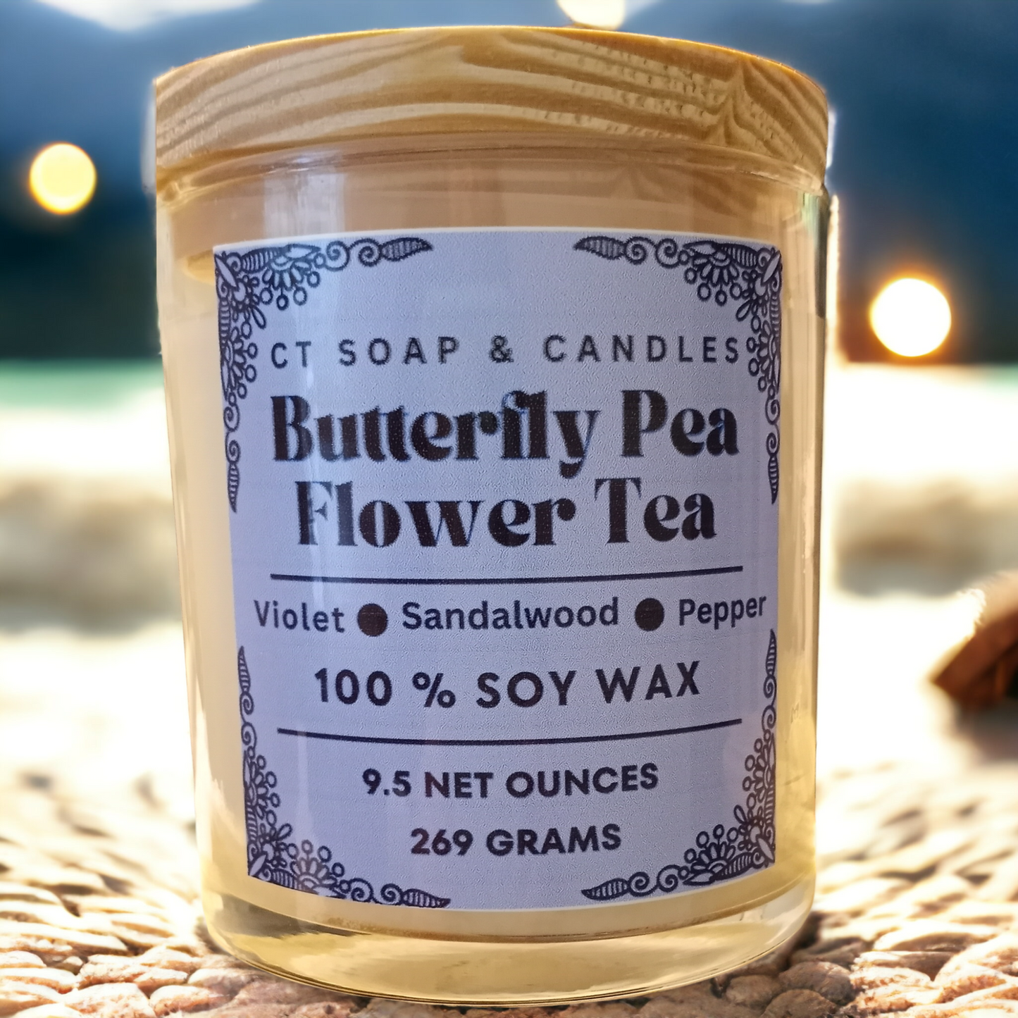 Butterfly Tea Artisanal Soy Candle