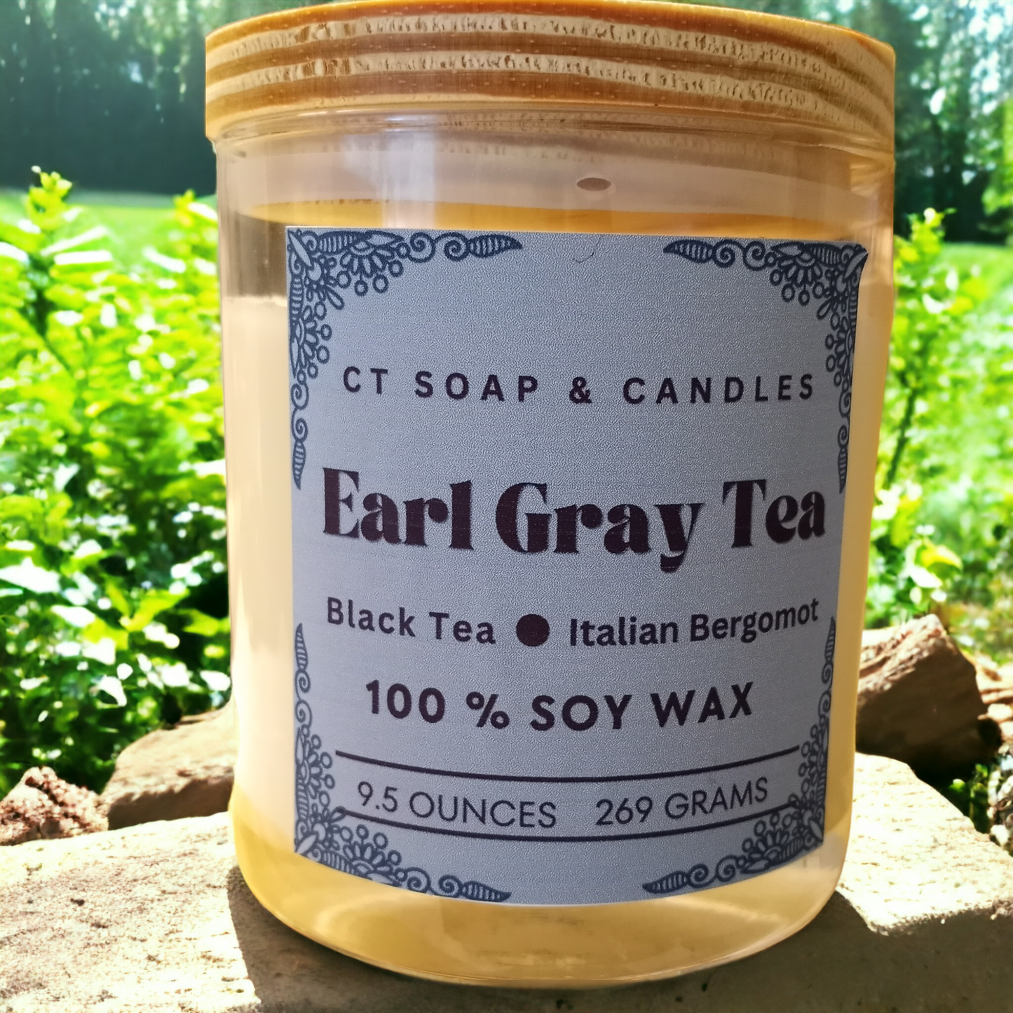 Earl Gray Tea Artisanal Soy Candle
