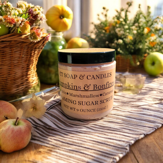 Pumpkins & Bonfires Foaming Sugar Scrub